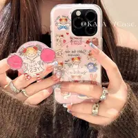 卡通啦啦队CoCo酱磁吸支架iphone16promax手机壳苹果15promax新