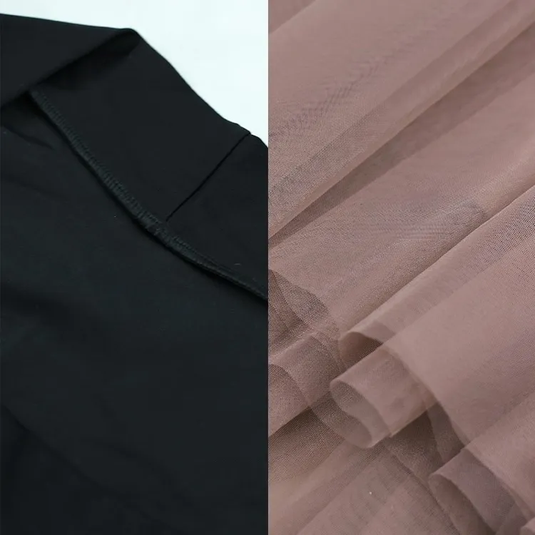 法式腰间系带设计感修身上衣优雅大裙摆半裙套装 23068#