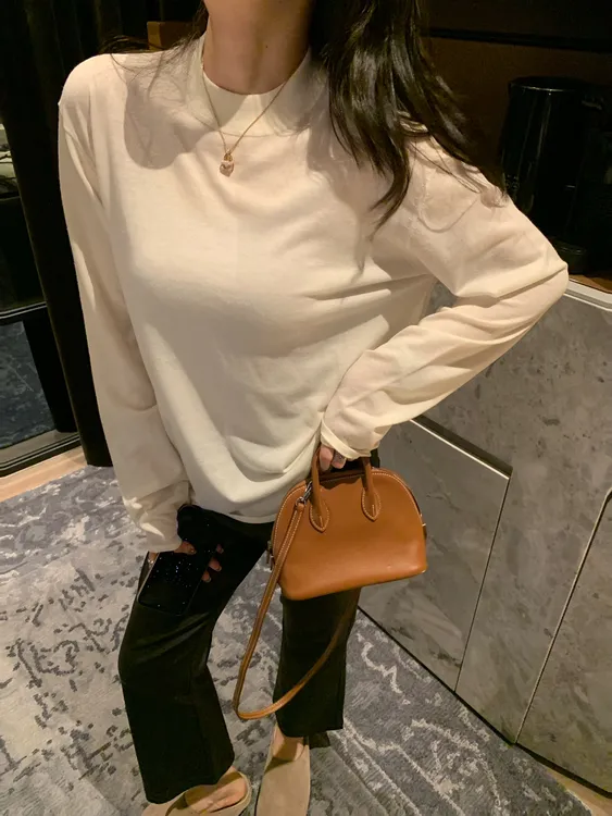 BIG WHITE REMADE“悦感随行”30绵羊毛法式舒感休闲羊毛衫D5L868