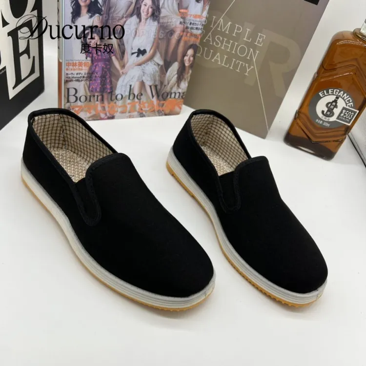 老北京布鞋男款纯手工牛筋底透气防臭牛筋底夏季专柜休闲正品软底