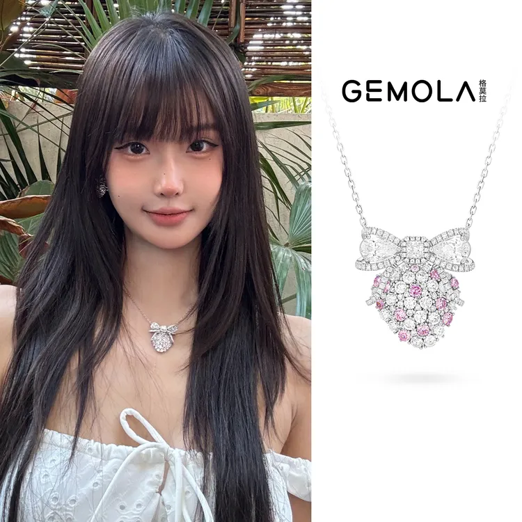 GEMOLA/格莫拉  叛逆千金风甜酷原创设计草莓项链