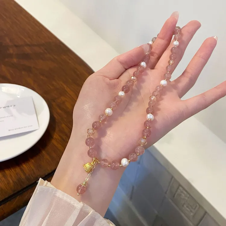 清新甜美提升气质草莓晶双圈