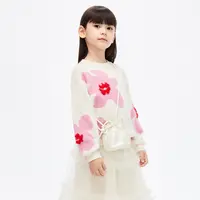 littlemoco童装24春装新款女童亲子装套头毛衫毛衣#KBD1SWTT01