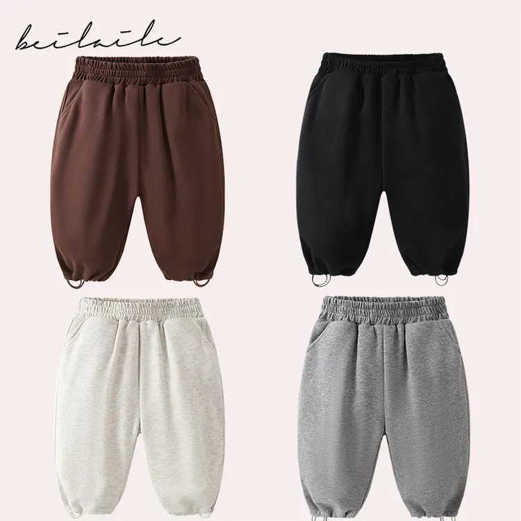 【针织羽绒裤 小乐妈咪】婴儿童连体衣服宝宝羽绒冬裤子J14