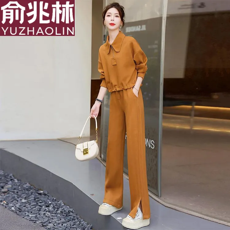 俞兆林爆款流行休闲运动套装女2024春装新款欧美高级炸街时尚两