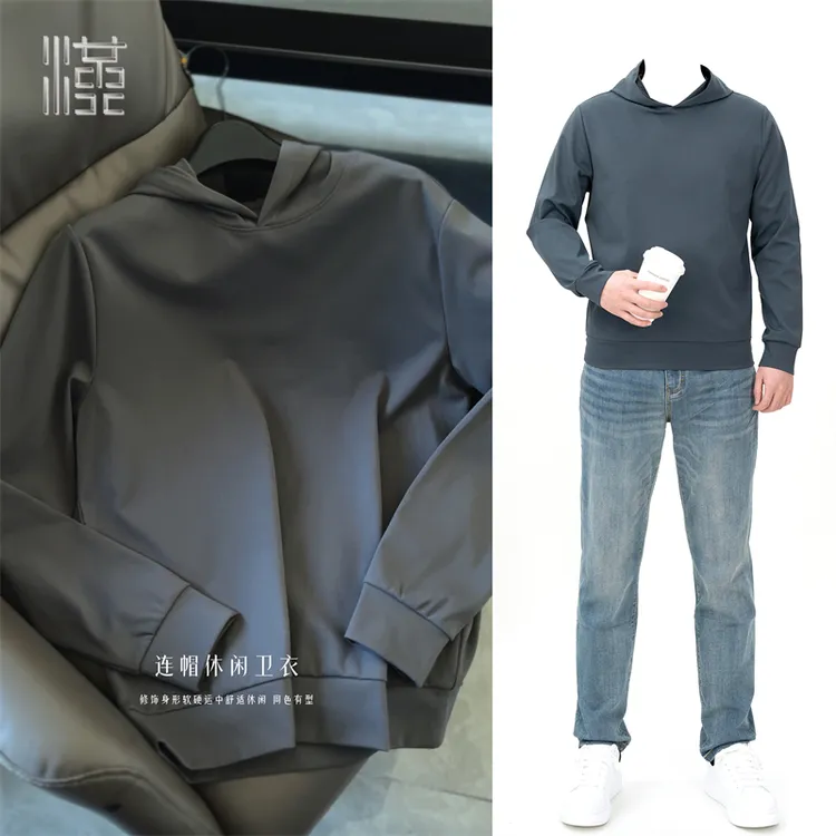 汉小衫降温加绒索罗娜棉感卫衣连帽休闲通勤速干春秋长袖运动户外