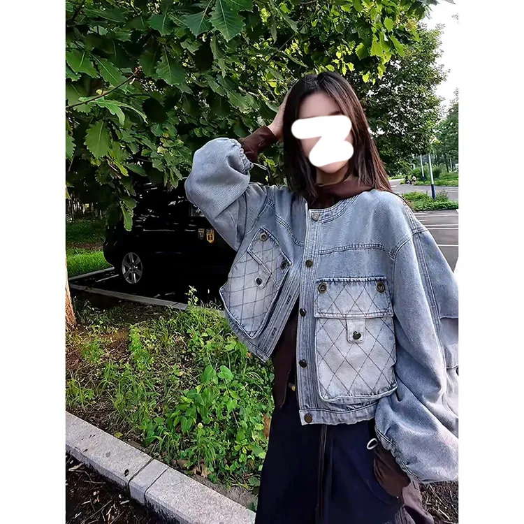 老钱风时尚宽松牛仔外套女秋季2025新款美式高级感休闲巨好看夹克