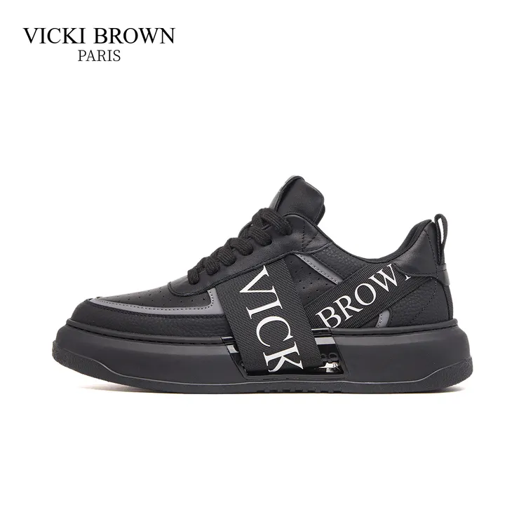 VICKI BROWN法国时尚男鞋 潮流百搭男士休闲鞋 透气厚底鞋子