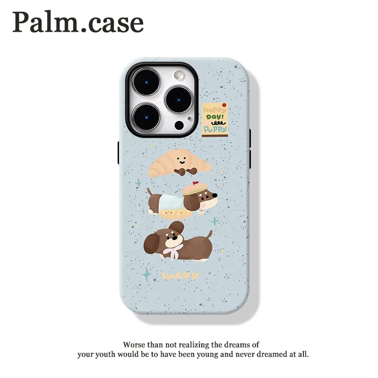 菲林二合一适用苹果/华为/oppo/vivo/小米/一加手机壳16p卡通小狗