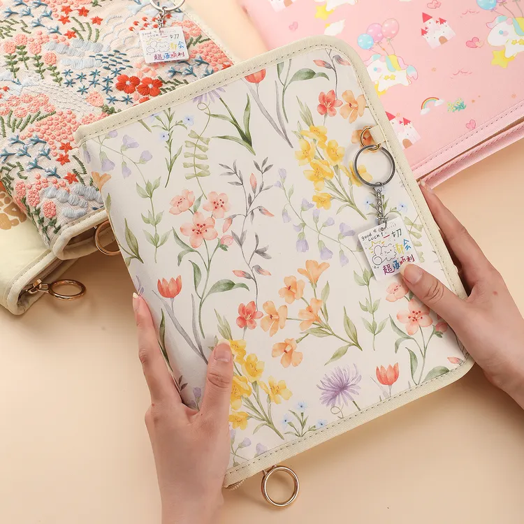 便携A5孕检收纳册拉链包可卷式孕妇孕期b超产检资料产检收纳册