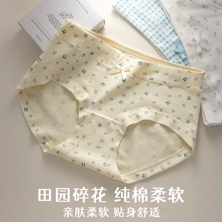 雅内6条内裤抗菌女款2025新款温柔舒适女全棉a类加长裆少女三角裤