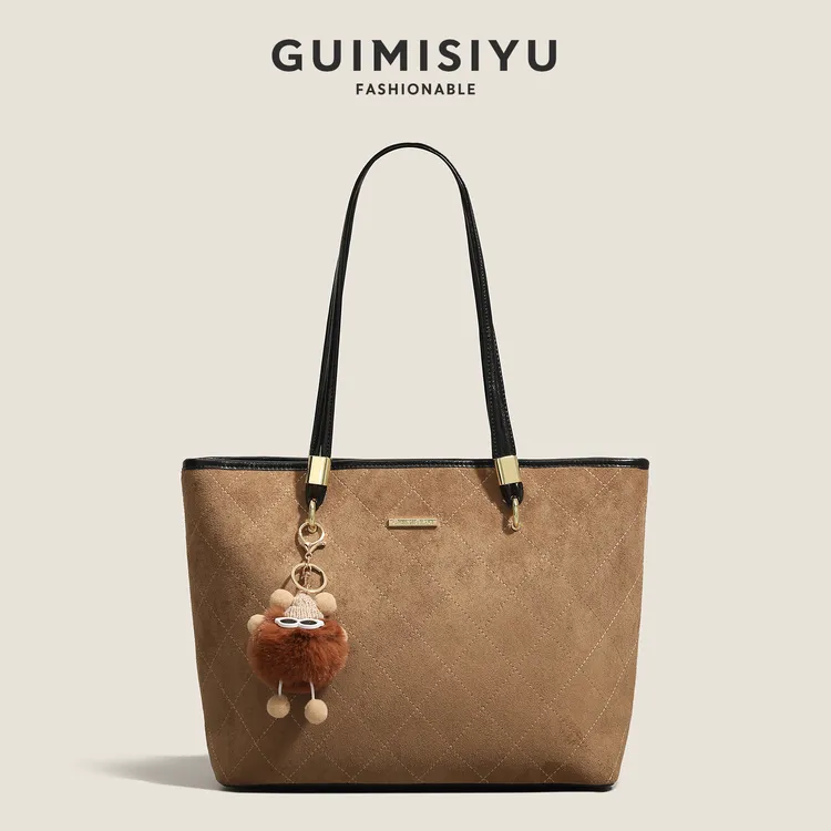GUIMISIYU托特包包女2025新款休闲大容量包包通勤上班手提单肩包