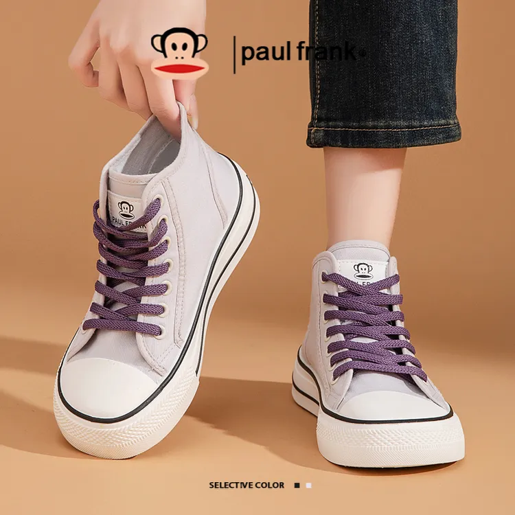 大嘴猴高帮百搭中帮厚底系带高帮帆布鞋休闲秋季夏季帆布鞋