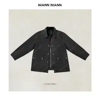 NiannNiann 新款女装经典简约机能棒球工装两面穿棉服15801
