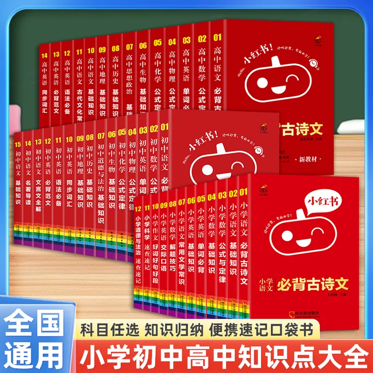 小红书 小中高 语文必背古诗文基础知识常用文学常识作文好词好句