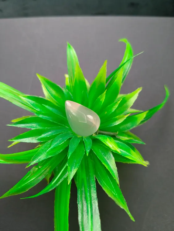 天然星光芙蓉石冰种蛋面蓝刚福瓜水滴高冰玻白冰白色女款手工绿色