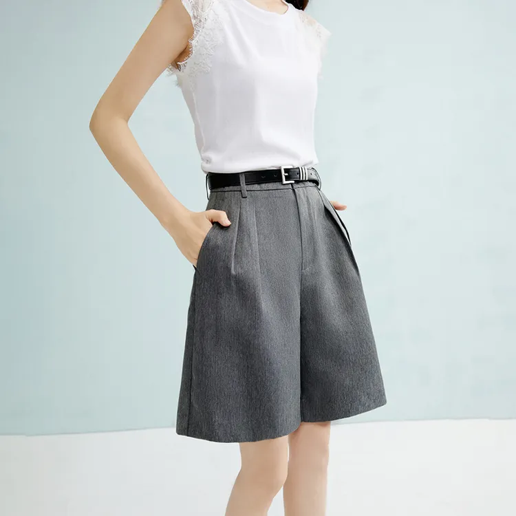 【新品】百搭神裤2025裤子短裤女【不含腰带】25042835