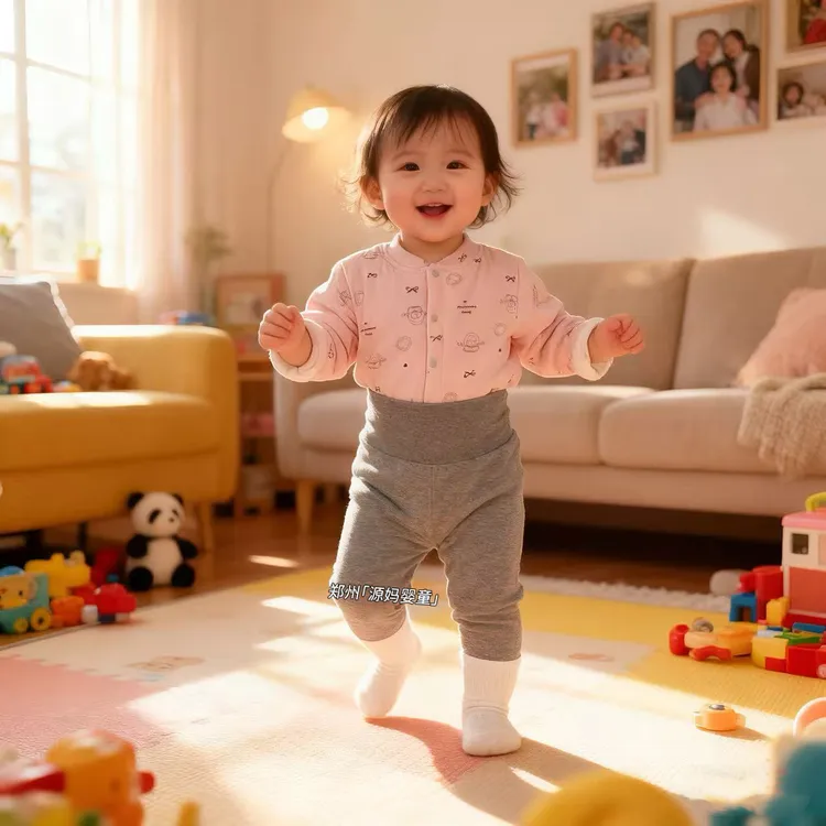 100克高腰套装薄棉机洗棉花对扣儿童宝宝秋冬棉袄棉裤内胆暖气房