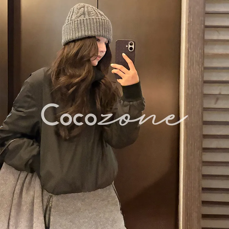 COCO ZONE 刘 一一 “暖宝宝”一衣双型立领廓形修身外套CD1A1617