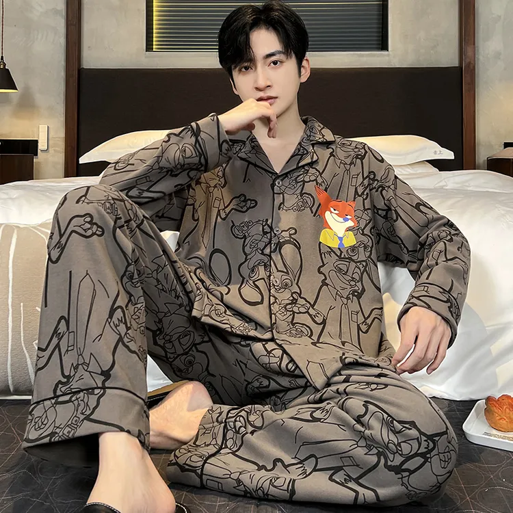 男款2025新款加绒加厚秋冬季男士德绒睡衣珊瑚绒磨毛家居服套装