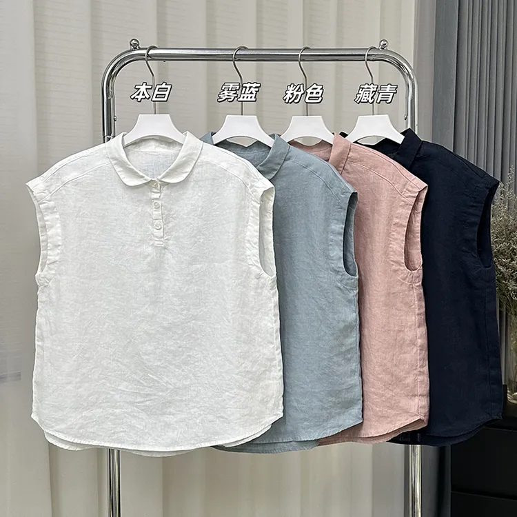 法式气质通勤洋气纯色翻领短袖衬衫女2025夏季新款宽松显瘦上衣潮