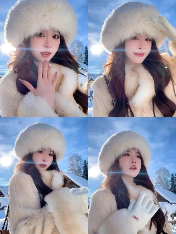 浩哥严选●麦瑟尔情书HGD5PC5553A皮草预简版气质时尚保暖设计款