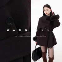 MD定制·依诺【色调焦点】2025冬季款休闲时尚系带保暖气质羊毛外套