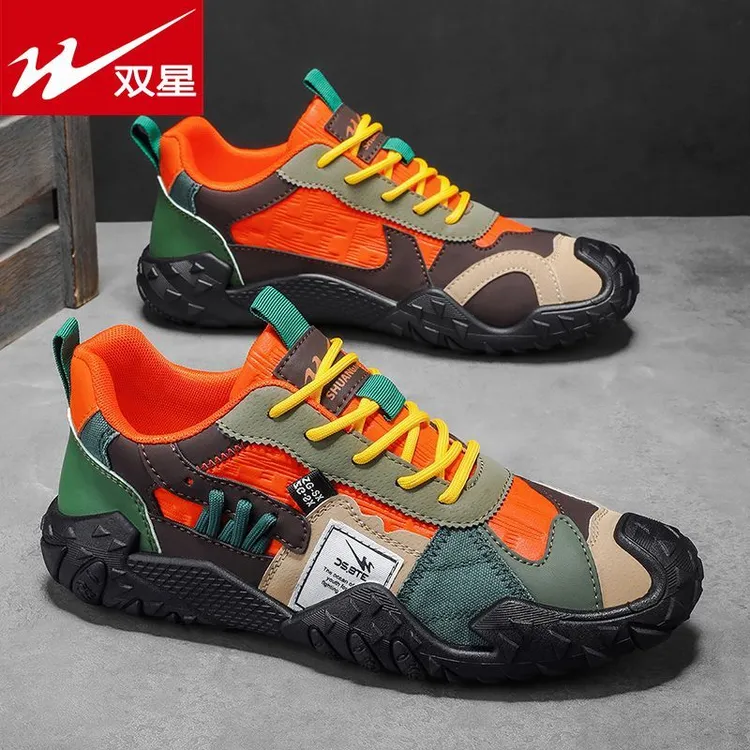 双星爆款德训鞋男鞋子男款皮面鞋2025冬季原创板鞋青年男士开车鞋