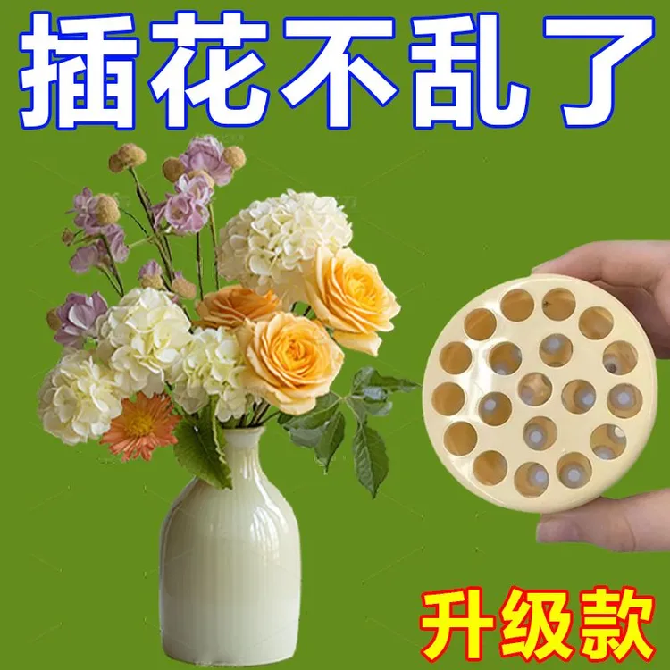 新款螺旋插花神器玻璃花瓶花盆固定鲜花家用花艺旋花筒艺术插花器