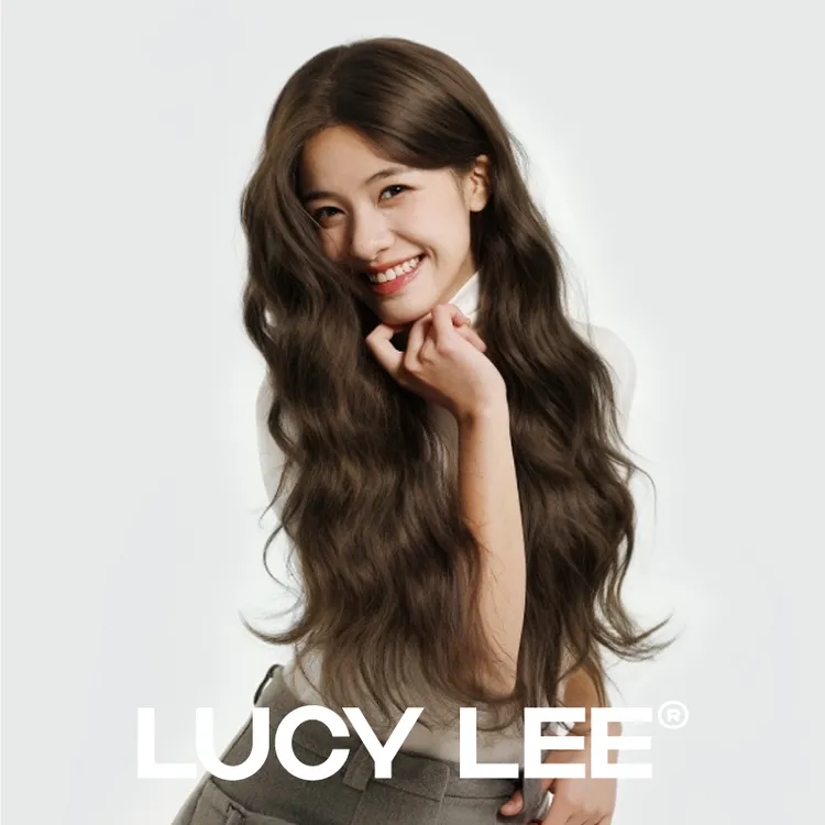 LUCYLEE【免修剪假发-爱情灵药】全精修冷棕氛围中分水波卷女假发