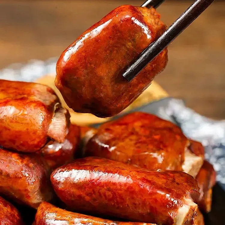 【买一送一】四川特色麻辣烟熏排骨香肠地道腊味手工灌装