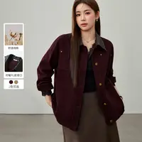 【复古潮流风外套】纤莉秀E大码女装减龄百搭轻盈外套QJ5274