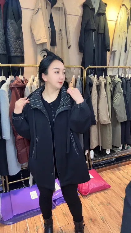 图片同款连帽宽松百搭