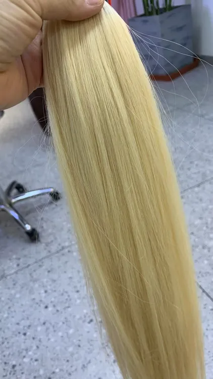 8度色全真发羽毛接发无折头隐形无痕做潮接发羽毛假发100%全真发