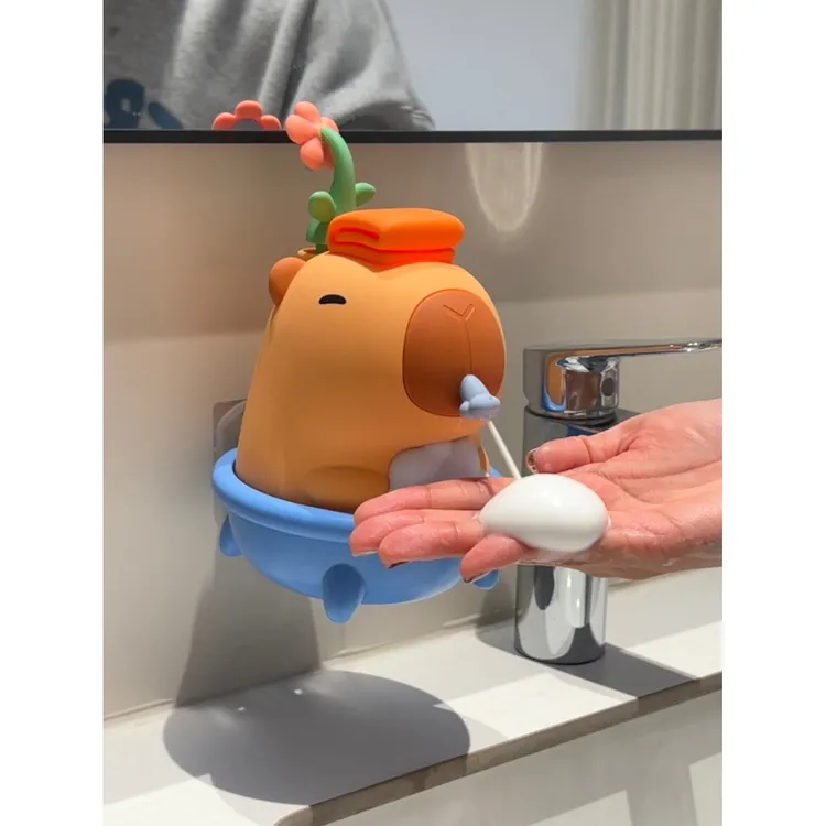 MOMO卡皮巴拉洗手机生日礼物实用沐浴洗脸气泡可爱起泡机