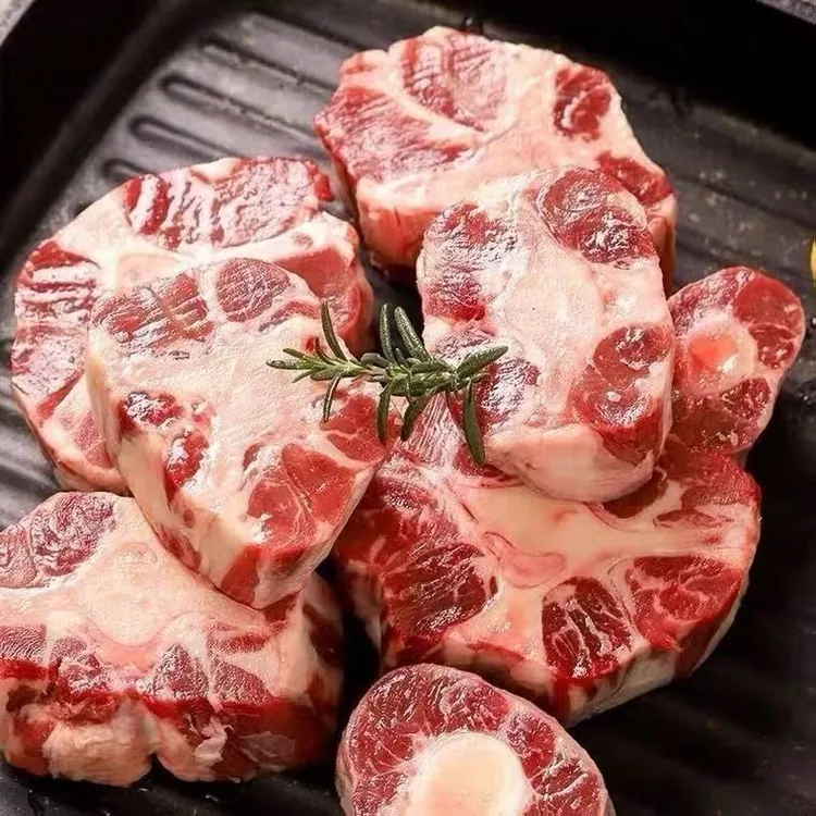 【顺丰包邮净重5斤】原切牛尾骨非牛尾巴5斤切块冷冻发货