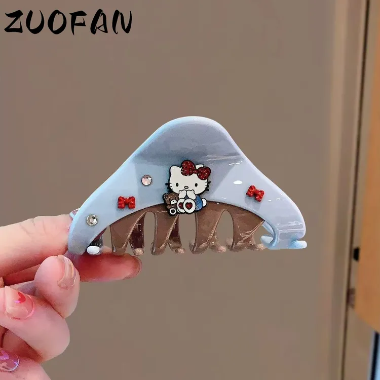 2025新潮新款少女HelloKitty中号抓夹精致时尚气质盘发夹抓夹头饰