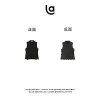 La La Begin“轻云”黑色无袖多变可爽可皱马甲