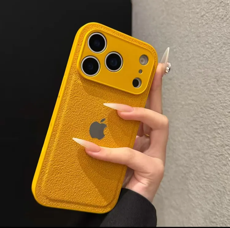 秋冬高级月坑纹17适用12苹果16promax手机壳15高级13防摔14爆款11