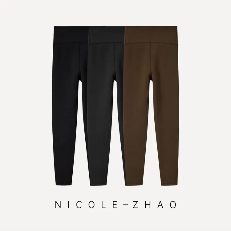 （预售）小暖炉【贵姐NICOLE】安第斯山羊绒保暖加绒瑜伽裤5TND014
