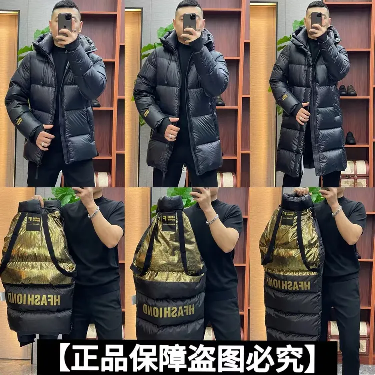 825｜黑金鹅绒羽绒服｜男士超轻高定三防面料自发热鹅绒羽绒服加厚