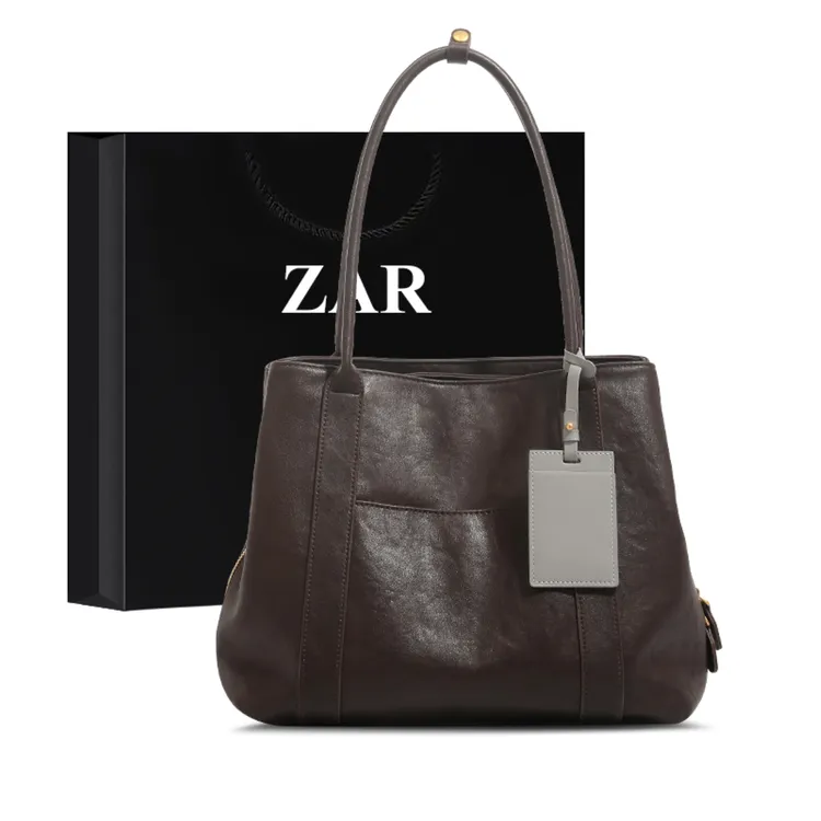 ZAR&RUILR/查瑞娜轻奢小众通勤包包女大容量托特包单肩包腋下大包