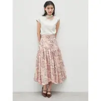 【MonTendre】夏季新款 S 小众法式提花花半身裙名媛女装A字裙高腰