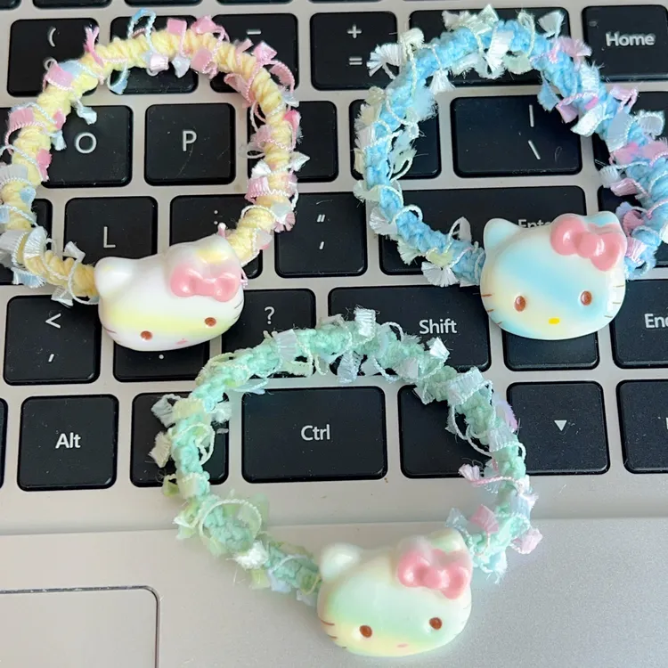 甜美女发圈学生少女儿童日韩发饰头饰手工可爱发绳甜美风混款