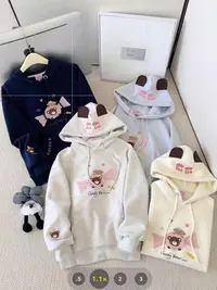 【恬颖KIDS】加绒款女童连帽卫衣冬季新款初高中生卫衣外穿秋款潮流