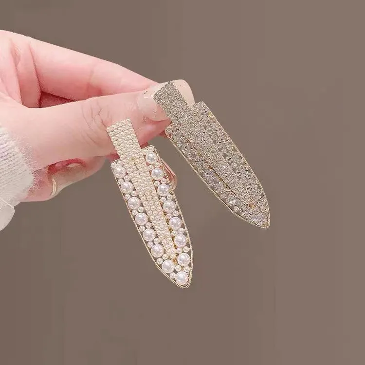 韩版小众无痕化妆发夹刘海夹边夹鸭嘴夹2025新款网红少女发卡头饰