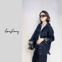 LANGLANG 金典 2025年新款牛仔春秋连帽韩版外套BELL5303