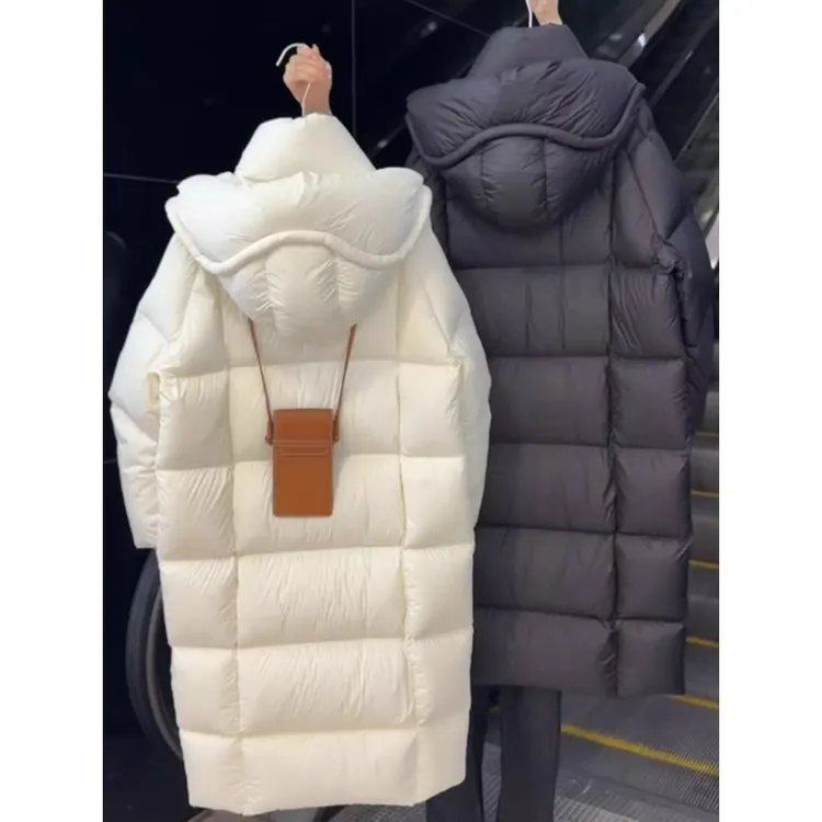 2025新款初冬季设计感棉服女独特超好看流行长款小个子韩系棉外套