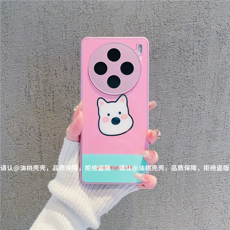 （vivoX100系列）金属漆玻璃壳适用vivoX100/ vivoX100Pro手机壳潮