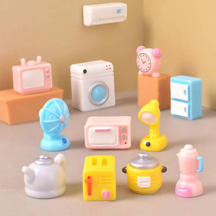 微景观卡通迷你仿真家具儿童客厅家电套装造景家居装饰diy小